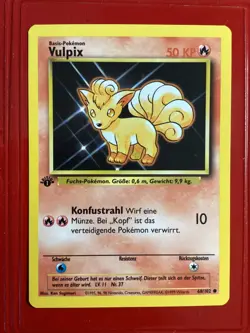 Pokemon VULPIX GERMAN Base Set 1st. EDITION 68/102 MINT !!! - Image 1