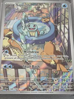 Pokemon Squirtle #148 Stellar Crown Illustration Rare PSA 10 GEM MINT - Image 2