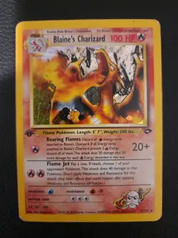 Pokemon TCG Blaine's Charizard 2/132 Gym Challenge 1st Edition Holo Rare HP/DMG - Image 1