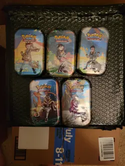 Pokemon 2022 Crown Zenith Mini-Tin Set of 5 FACTORY SEALED - Image 1