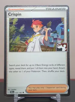 Pokemon Crispin #133/142 English Stellar Crown Play! Stamped Cosmos Holo - Image 1