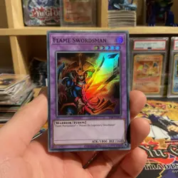 Yu-Gi-Oh! Flame Swordsman / 25th Anniversary / Super Rare - LOB-EN003 (NM) - Image 1