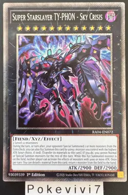 Carte YU-GI-OH! SUPER STARSLAYER TY-PHON - SKY CRISIS RA04-EN072 PSR NEUF - Image 1