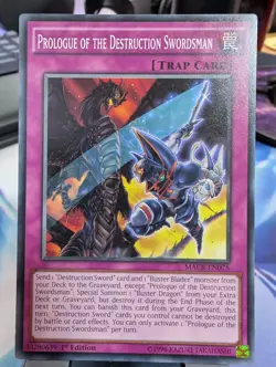 YuGiOh! Prologue of the Destruction Swordsman MACR-EN075 1st Ed - Image 1