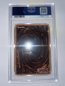 YuGiOh Slifer The Sky dragon Quarter Century Secret Rare PSA 9 RA04-EN117 - Image 2
