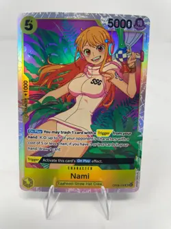 Nami One Piece CCG Two Legends Foil, OP08-106, Super Rare, Near Mint - Image 1