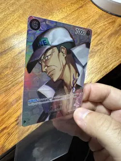 One Piece OP04 Sakazuki (SP) AA Kingdoms Of Intrigue NM - Image 3