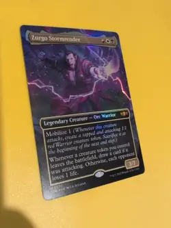 Zurgo Stormrender. Mythic TDC orc warrior FOIL Magic the Gathering Card. - Image 3