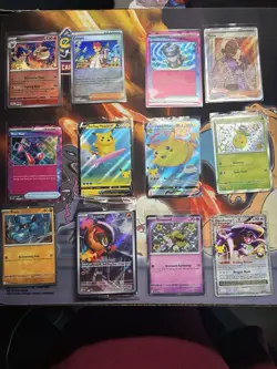 Pokemon Card Lot Mixed Cards Lot of 12 TCG Cards Holo Rare NM - Image 1