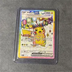 Pokemon Pikachu ex 219/191 Full Art Promo Tera Holo SVP: Surging Sparks TCG Card - Image 1
