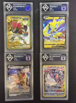 Pokemon KCG Graded Card Lot (4) - Mint 9 - N’s Zoroark ex, Zeraora, TG - Image 1