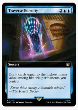 Traverse Eternity (FOIL Extended Art) Doctor WHO | MTG EDH Historic Card Draw NM - Image 1