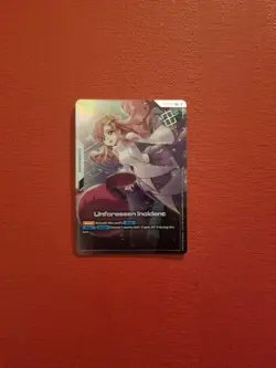 GUNDAM CARD GAME - UNFORSEEN INCIDENT - STORE TOURNAMENT WINNER FOIL CARD - Image 1