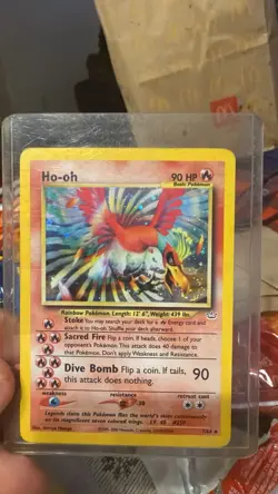 Pokemon Ho-oh 07/64 Neo Revelation Holo Rare 90 HP Unlimited English Card - Image 1