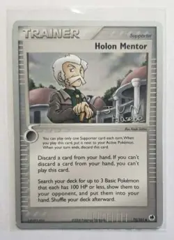 2007 World Championships Holon Mentor Pokemon Trainer Card 75/101 A-41 - Image 1