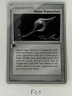 Pokemon 2007 World Championships Holon Transceiver 98/113 Card Tom Roos - Image 1