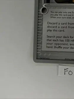 Pokemon 2007 World Championships Holon Mentor 75/101 Card Tom Roos - Image 2