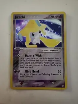 Pokemon Jirachi Holo Rare TCG Card 8/101 EX Hidden Legends 2004 - Image 1