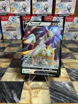 Pokemon TCG Arceus v Full Art Ultra Rare Holo Card 122/172 Brilliant Stars - Image 1