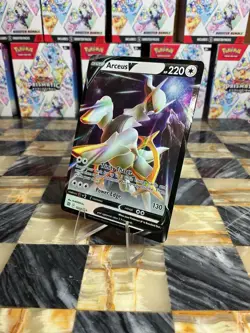 Pokemon TCG Arceus v Full Art Ultra Rare Holo Card 122/172 Brilliant Stars - Image 3