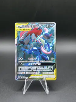 Greninja & Zoroark GX 161/150 CSM2cC Chinese Tag Team Super Rare Pokemon Card - Image 1
