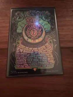 The One Ring Foil Borderless Poster Lord Of The Rings MTG NM Near Mint - Image 1