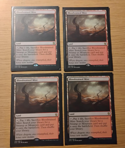 Bloodstained Mire Khans of Tarkir Swamp Mountain MTG 4x - Image 1