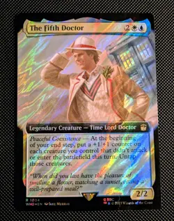 The Fifth Doctor (Surge Foil Extended Art) | MTG WHO | Bant Counters | Rare | NM - Image 1