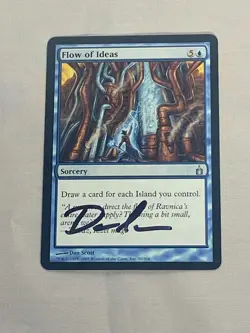 MTG Flow of Ideas Artist Proof and Signature Signed Scott - Image 1