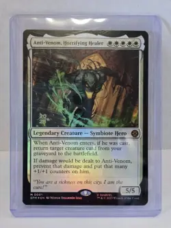 Anti-Venom, Horrifying Healer Marvel's Spider-Man Foil Pre Release Promo - Image 1