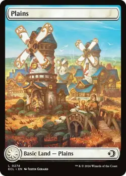 x4 Plains (0274) - Foil L MTG Lorwyn Eclipsed M/NM, English - Image 1