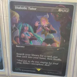 Free Shipping FOIL Diabolic Tutor - Unplayed MTG NM Secret Lair Hatsune Miku - Image 1