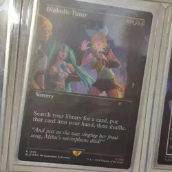 Free Shipping FOIL Diabolic Tutor - Unplayed MTG NM Secret Lair Hatsune Miku - Image 2