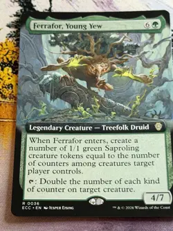 Ferrafor, Young Yew - Extended Art Commander: Lorwyn Eclipsed MTG - Image 1