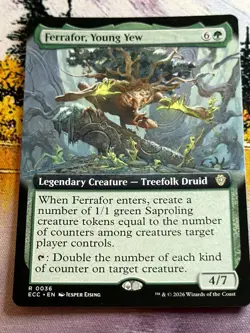 Ferrafor, Young Yew - Extended Art Commander: Lorwyn Eclipsed MTG - Image 4