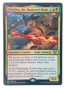 MTG Chishiro, the Shattered Blade Kamigawa Neon Dynasty Magic NEC NM X1 - Image 1