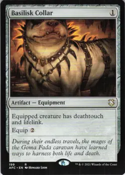 MTG Basilisk Collar (199) | NM | Adv. Forgotten Realms {AFC} - Image 1