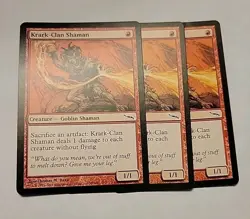 MTG - Krark-Clan Shaman - Mirrodin - Red Creature - Goblin Shaman - Image 1