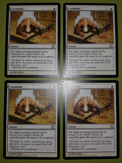 Condemn x4 Tenth Edition 10th 4x Playset Magic the Gathering MTG - Image 1