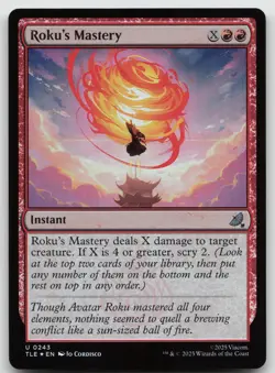 Roku's Mastery U Foil Avatar: The Last Airbender: Eternal-Legal 243 NM - Image 1