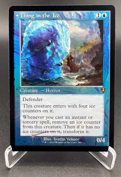 Thing in the Ice (Retro Frame, Foil, #460, NM) Innistrad Remastered (INR), MTG - Image 1