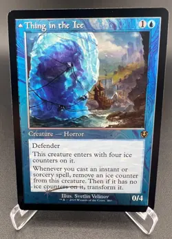 Thing in the Ice (Retro Frame, Foil, #460, NM) Innistrad Remastered (INR), MTG - Image 2