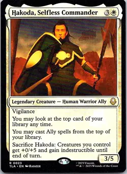 Hakoda, Selfless Commander R Legendary Creature - Human Warrior Ally Normal Avat - Image 1