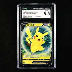 CGC 9.5 MINT+ 2024 Pokemon CHN Pikachu V 129/414 Holo - Image 1