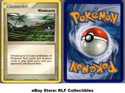 2006 Pokemon, EX Crystal Guardians, #85/100 Windstorm, Uncommon - Image 1