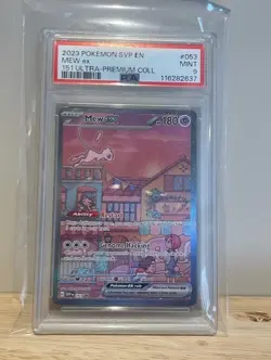 pokemon scarlet and violet promo mew ex 053 psa 9 - Image 1