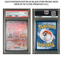 pokemon scarlet and violet promo mew ex 053 psa 9 - Image 3