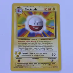 Pokemon TCG - ELECTRODE - 21/102 - RARE - BASE SET (1999) WOTC - LP - Image 1