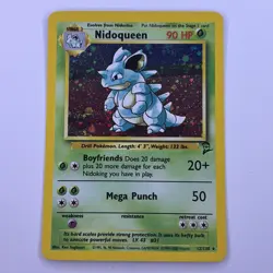 POKEMON TCG WOTC NIDOQUEEN 12/130 BASE SET 2 HOLO RARE VERY GOOD LIGHT PLAY - Image 1