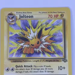 Jolteon 20/64 Pokemon Base Set Jungle Rare non holo WOTC LP - Image 2